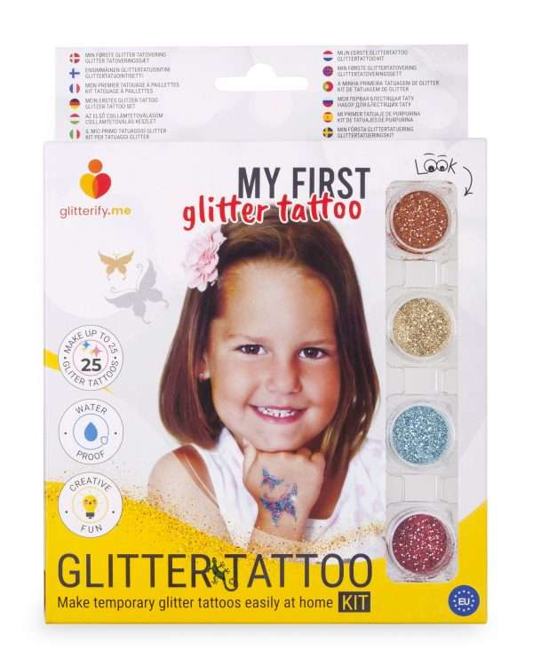 My first glitter tattoo - Glitter tattoo kit