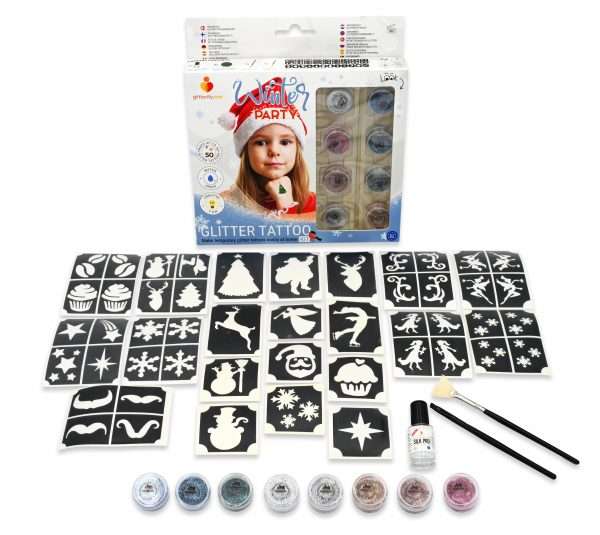 Winter party – Glitter tattoo kit - Image 2