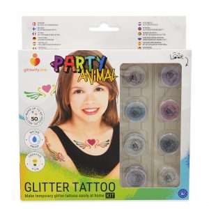 Party animal – Glitter tattoo kit