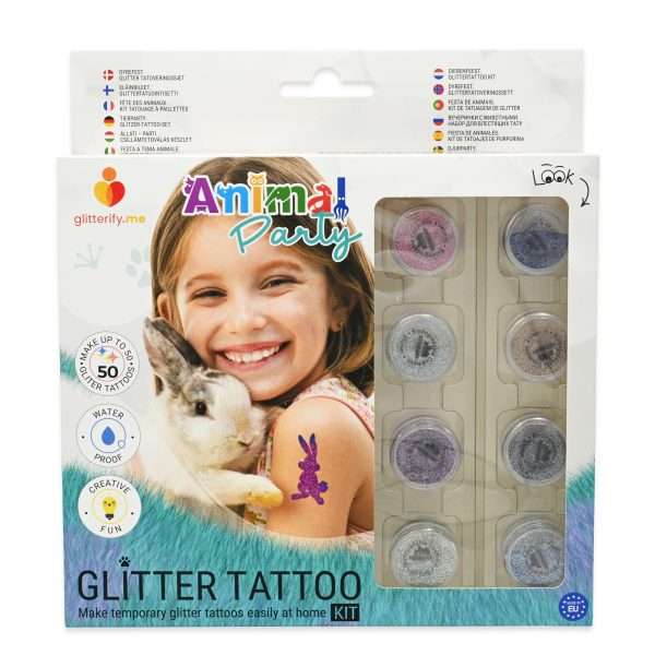 Animal party – Glitter tattoo kit