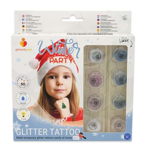 Winter party – Glitter tattoo kit