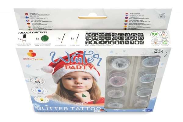 Winter party – Glitter tattoo kit - Image 4