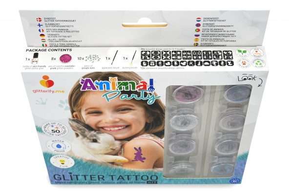 Animal party – Glitter tattoo kit - Image 4